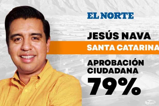 Ciudadanos de Santa Catarina aprueban gestión de Jesús Nava