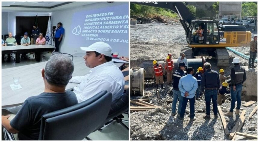 Santa Catarina asegura abasto de agua con nuevo tubo