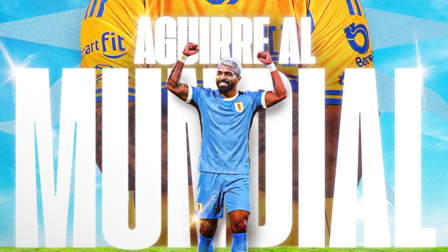 Rodrigo Aguirre, jugador de Tigres, ha sido convocado por Uruguay para representar al país en el Mundial.