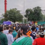 La energía de los seguidores suecos y tunecinos se siente en el Parque del Agua, antes del gran partido en Monterrey.