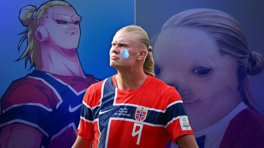 La eliminación de Erling Haaland y la selección noruega del Mundial 2026 genera una oleada de memes divertidos en redes sociales.