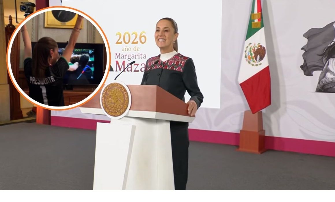 La jefa de gobierno, Claudia Sheinbaum, aplaude los festejos en todo México tras la victoria de la selección. Un momento emocionante.