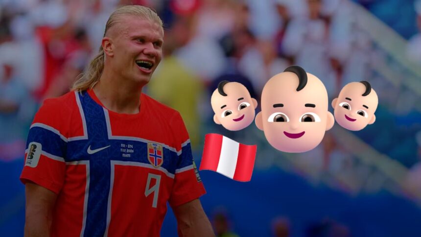 La fascinación por Erling Haaland ha llevado a que más de 500 bebés en Perú sean registrados con su nombre.