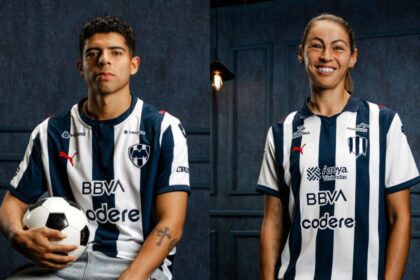 Descubre el estilo renovado del jersey de Rayados y Rayadas que resalta las tradicionales franjas azules.